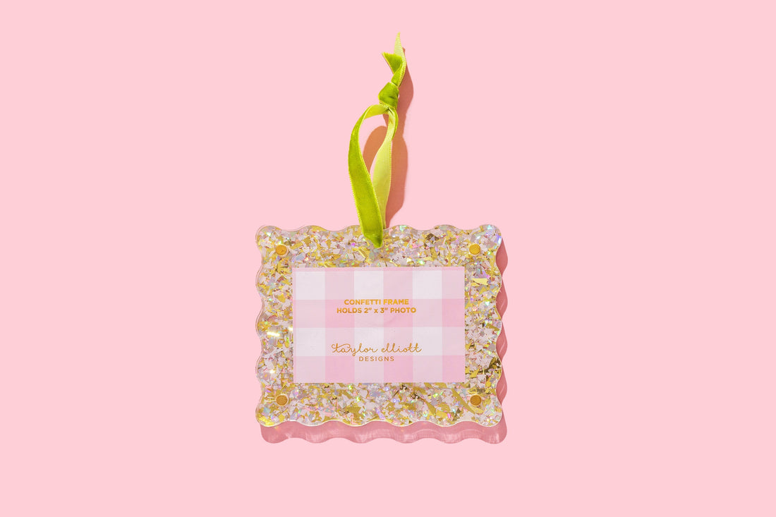 Confetti Frame Ornaments