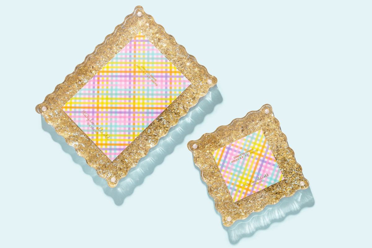 Gold Confetti Frame Small