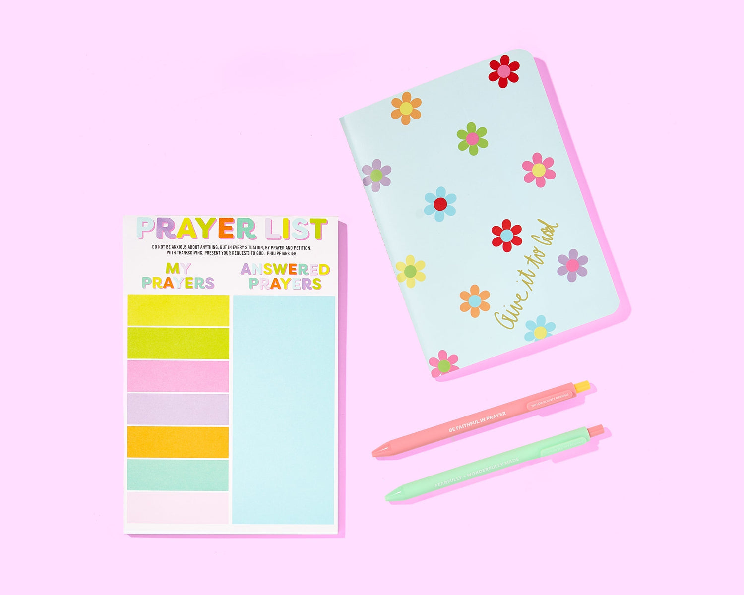 Colorful Prayer List Notepad