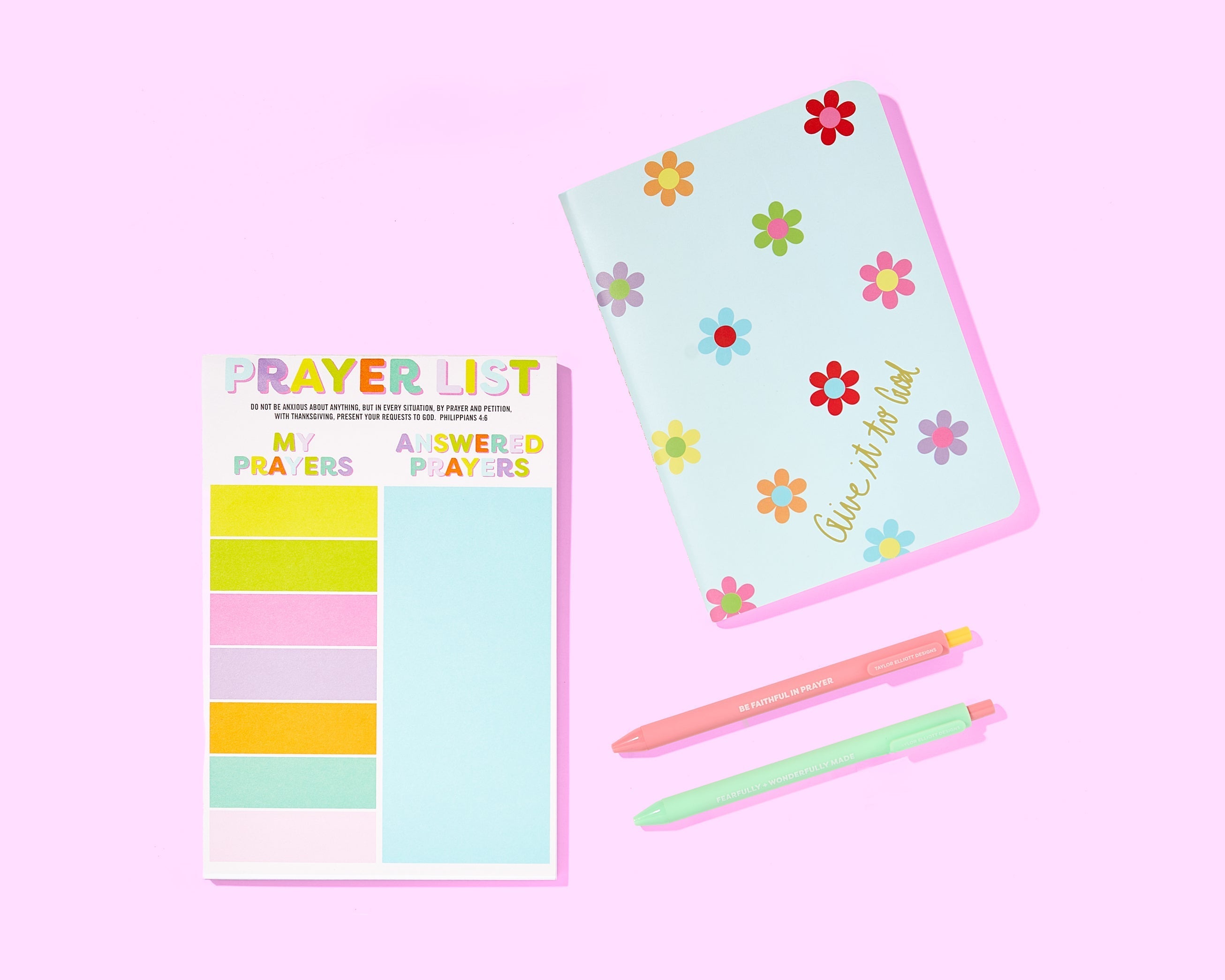 Colorful Prayer List Notepad