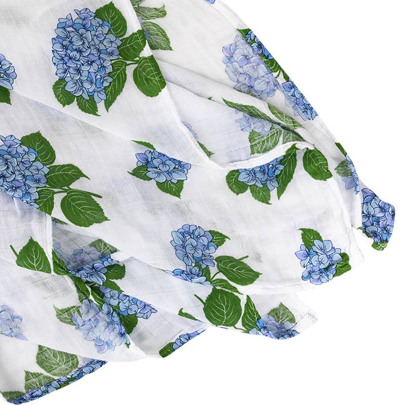 Hydrangeas Unisex Swaddle Blanket