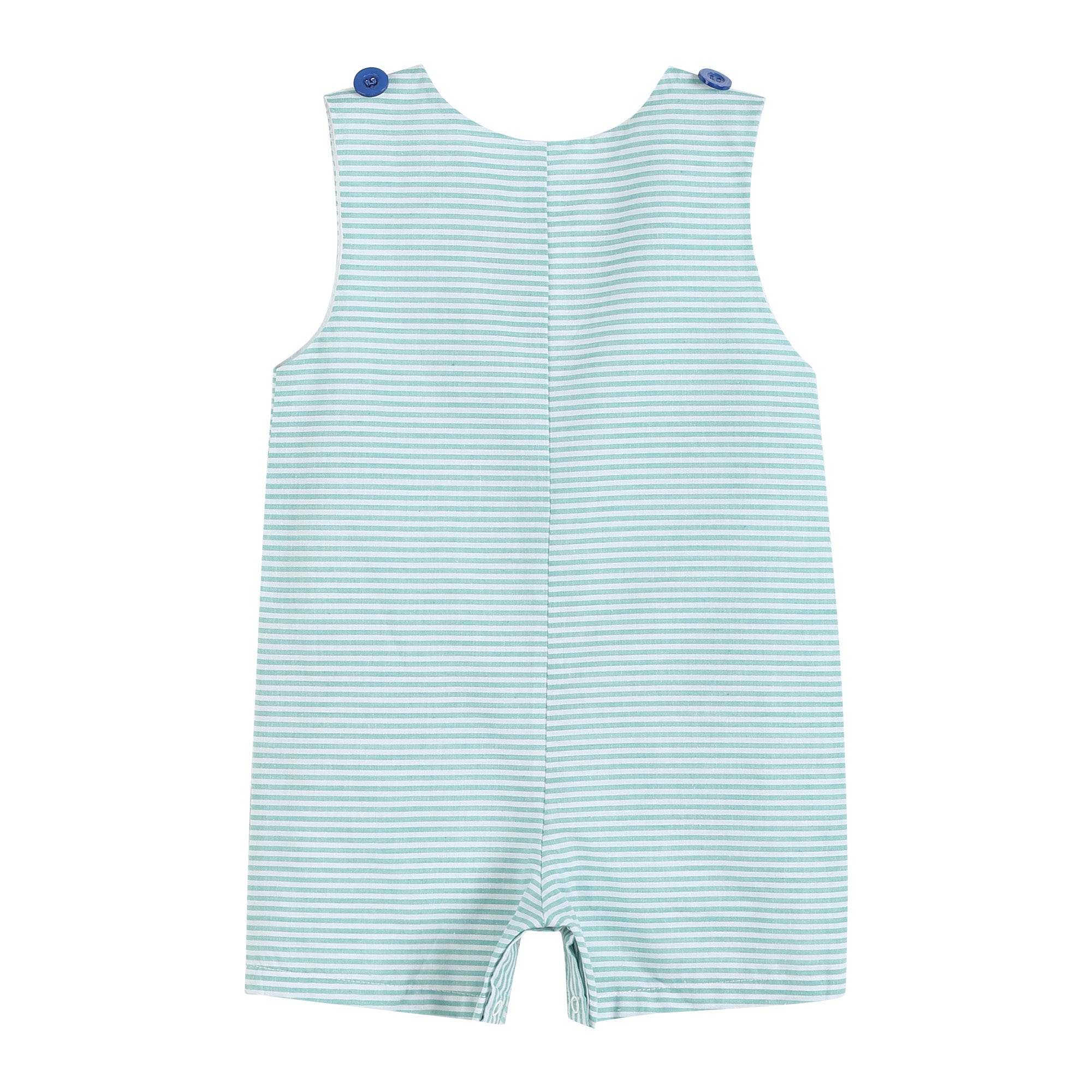 Aqua Striped Gator Shortall