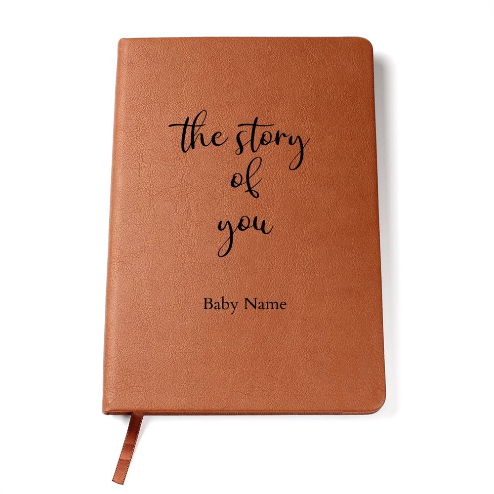 Personalized Leather Journal for Mom, Personalized Baby Shower Gift, Personalized Mom Journal, Sentimental Gift for Baby Shower - Gathering Littles