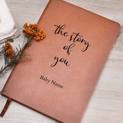 Personalized Leather Journal for Mom, Personalized Baby Shower Gift, Personalized Mom Journal, Sentimental Gift for Baby Shower - Gathering Littles