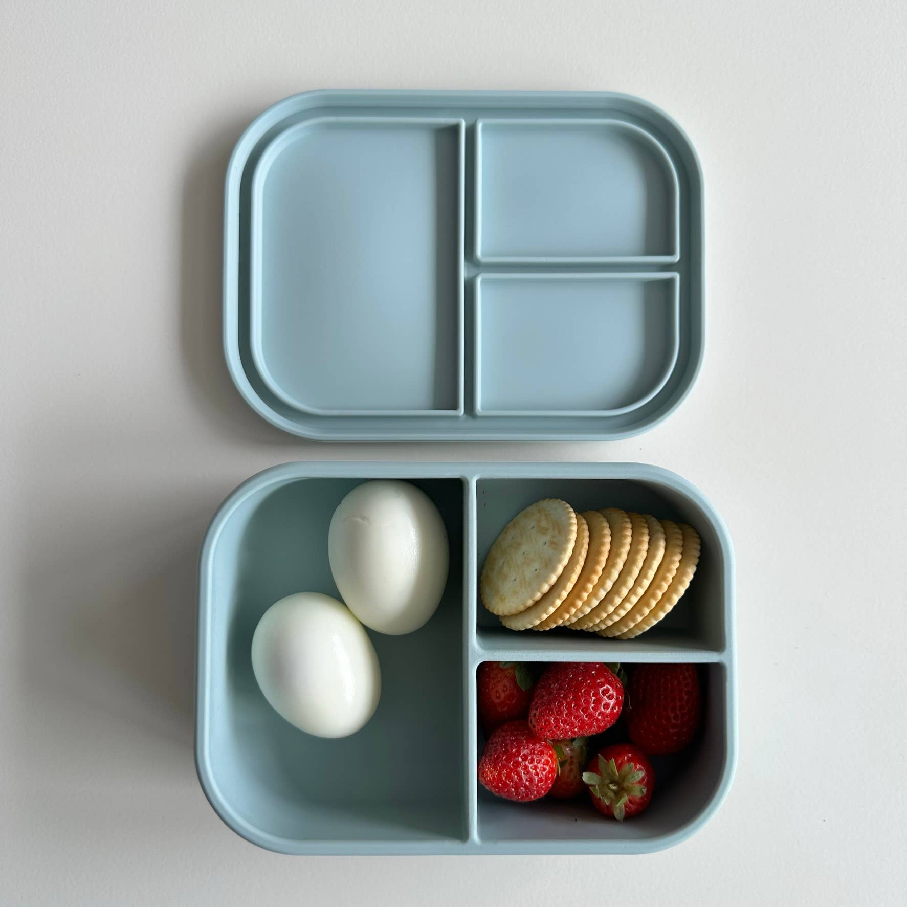 Ali+Oli Leakproof Silicone Bento Box (Blue) Back to School