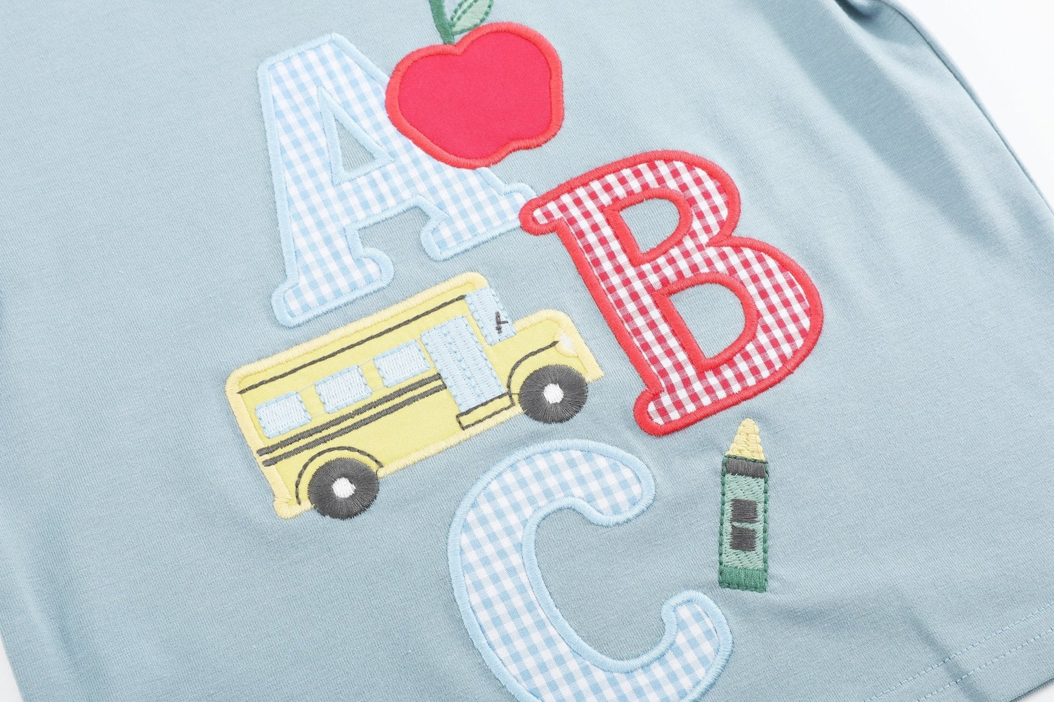 Blue ABC School Shirt and Shorts Set