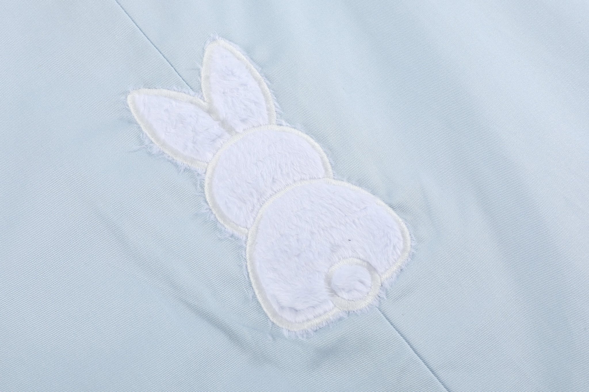 Blue Fuzzy Bunny Overalls
