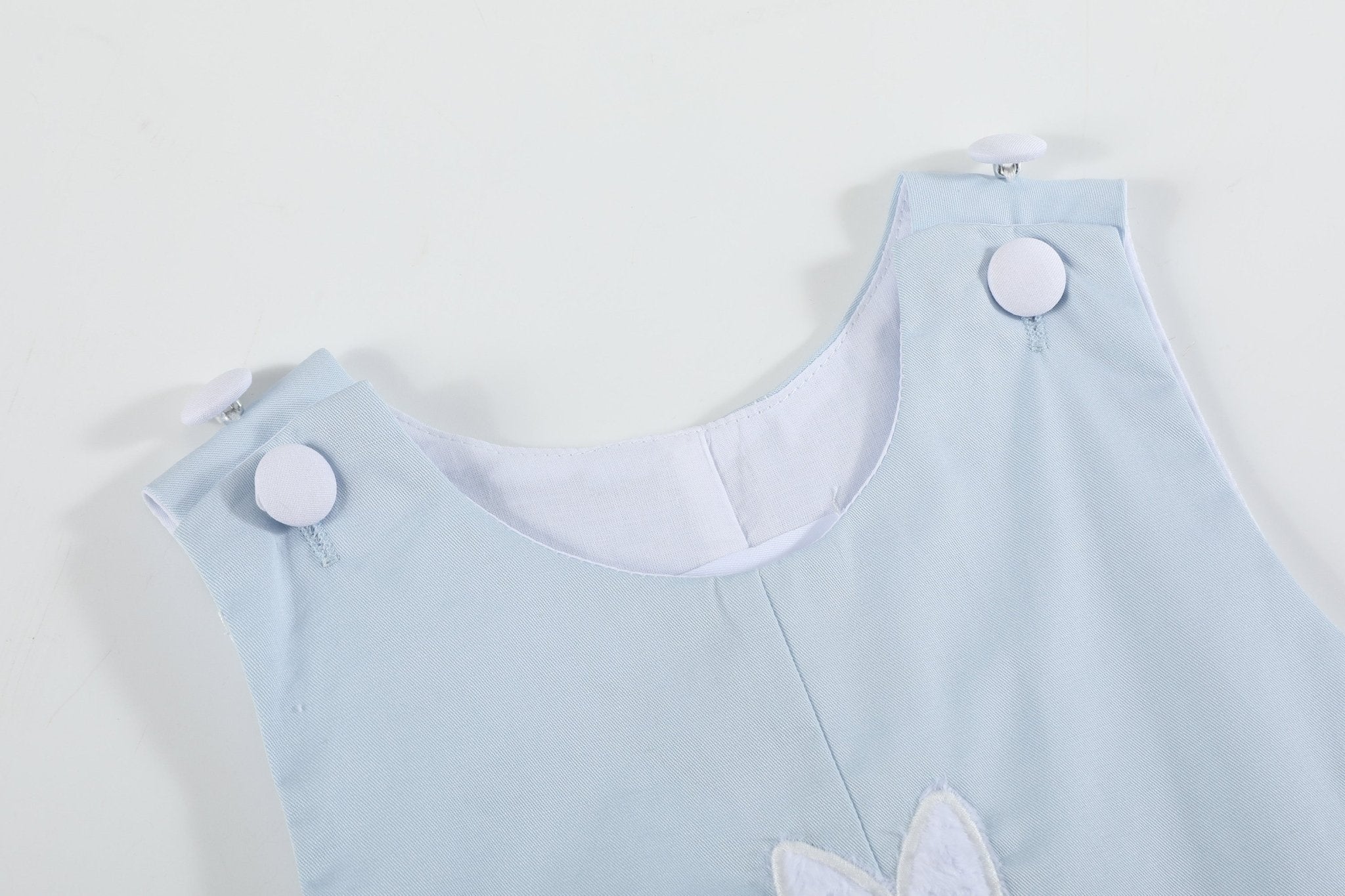 Blue Fuzzy Bunny Overalls