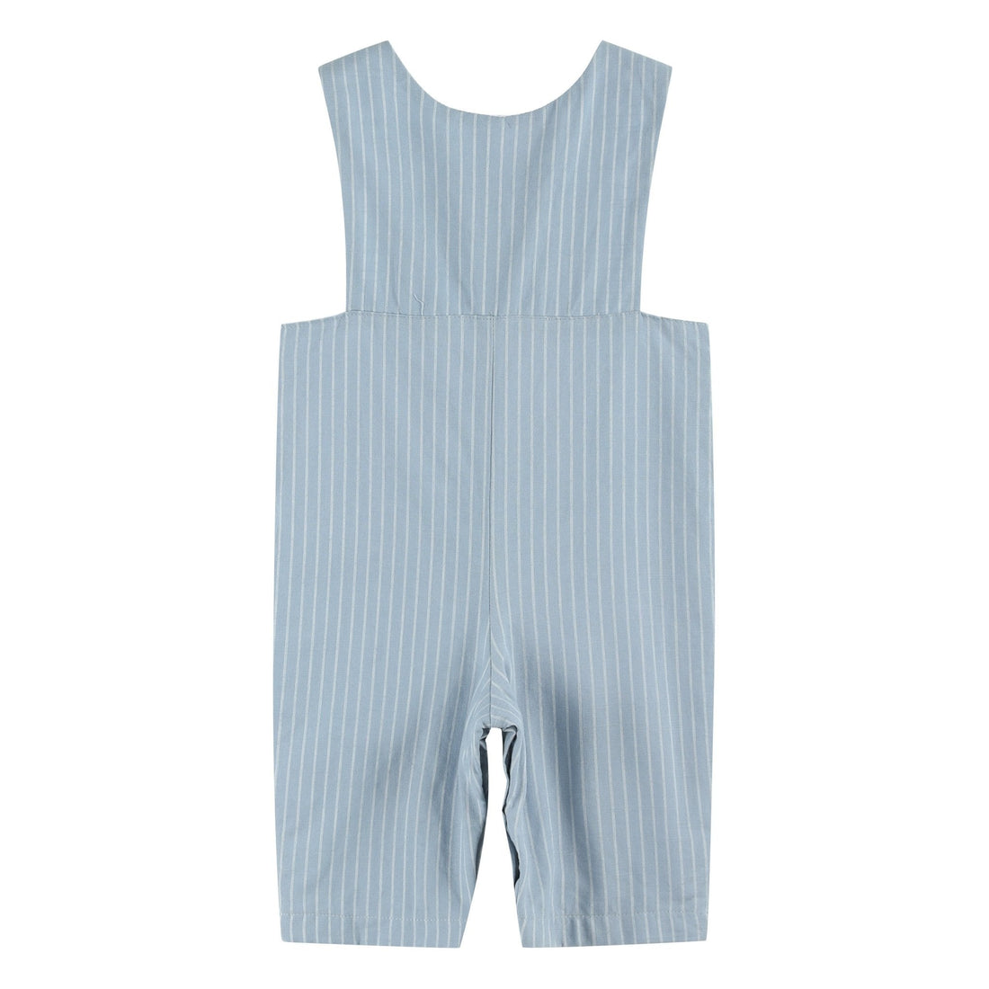 Blue Pinstripe Brown Smocked Jon Jons
