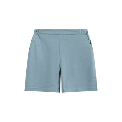 Blue Smocked ABC School Shirt and Shorts Set