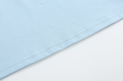 Blue Smocked ABC School Shirt and Shorts Set