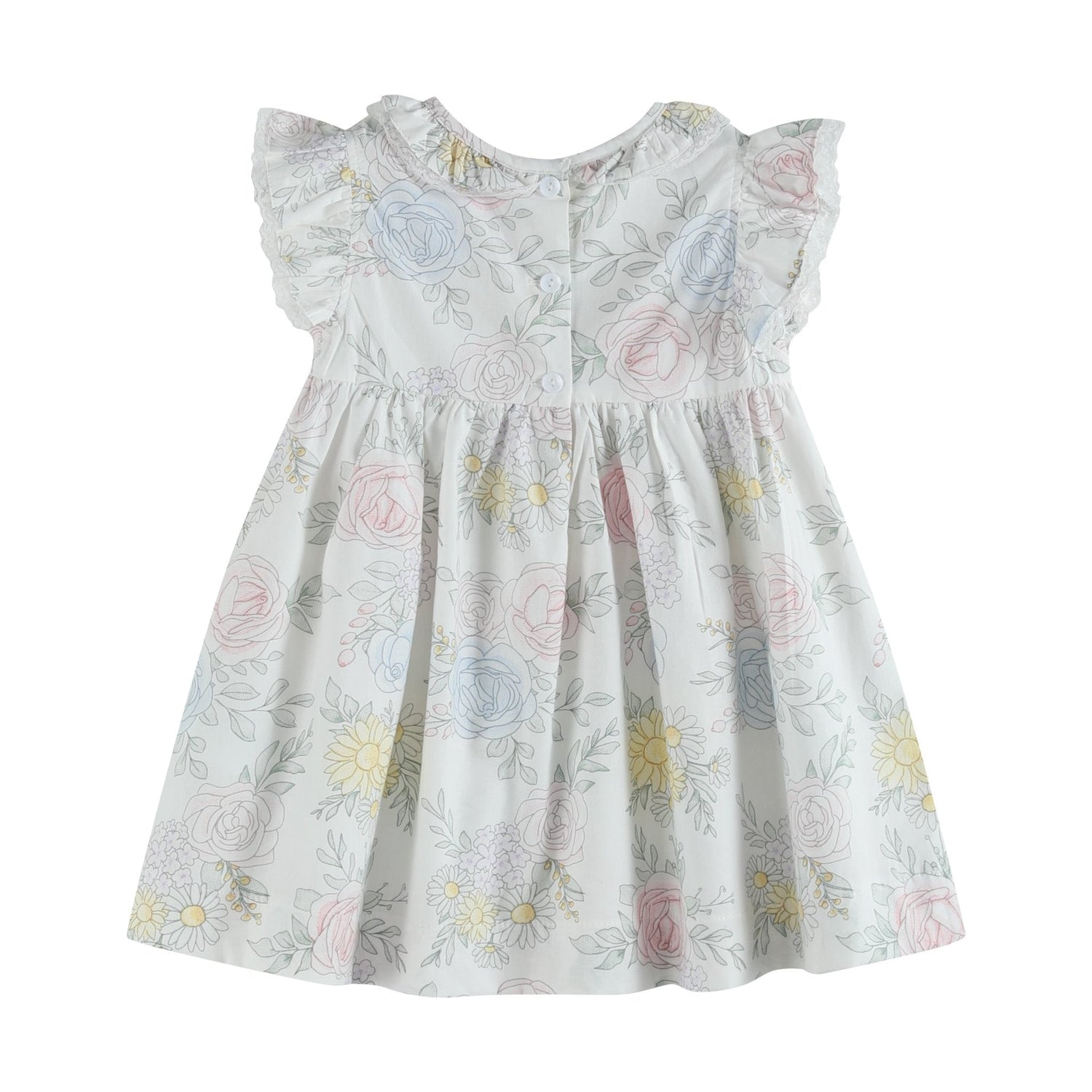 Bouquet Floral Ruffle Dress