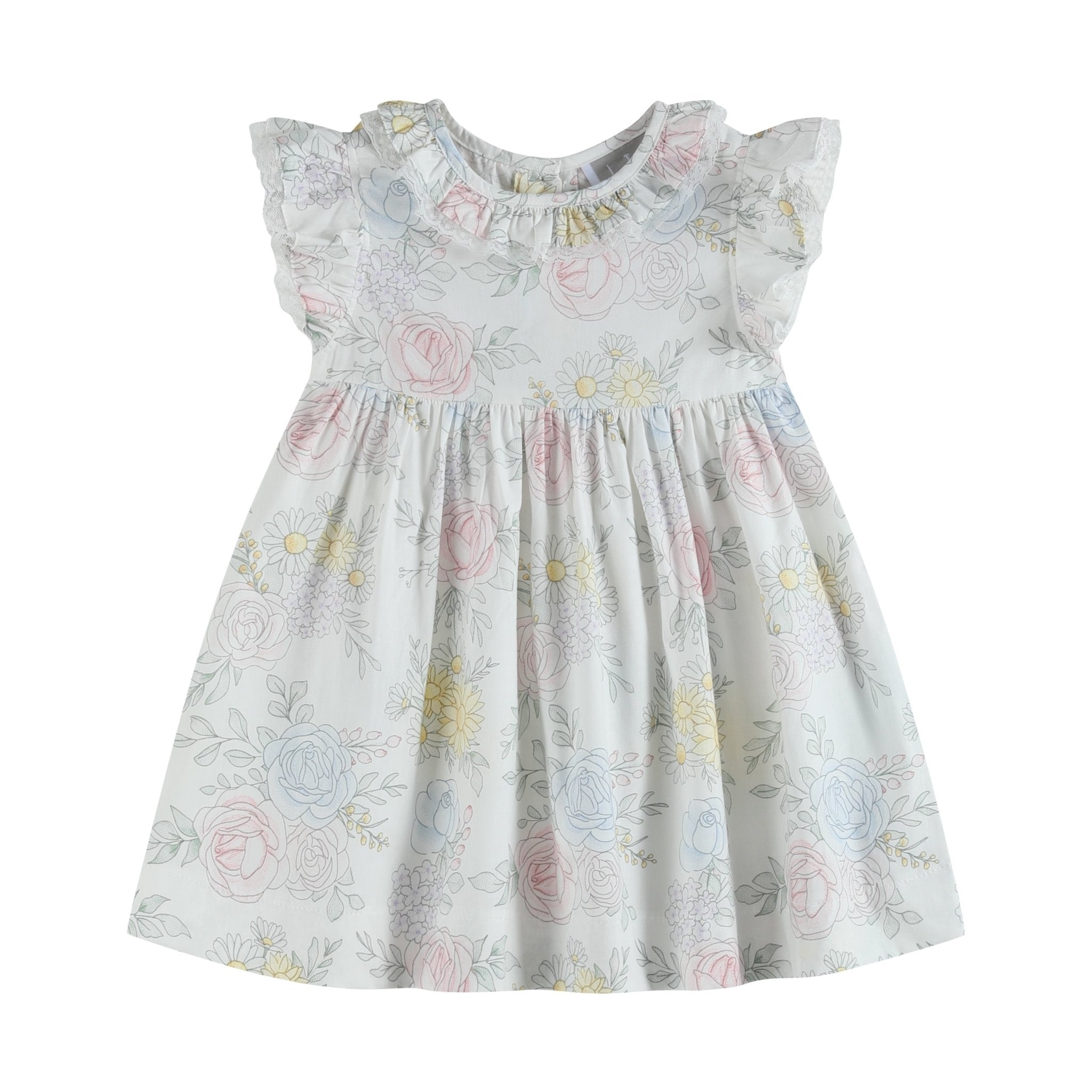 Bouquet Floral Ruffle Dress