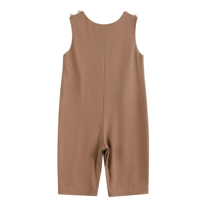 Brown Turkey Face Overalls