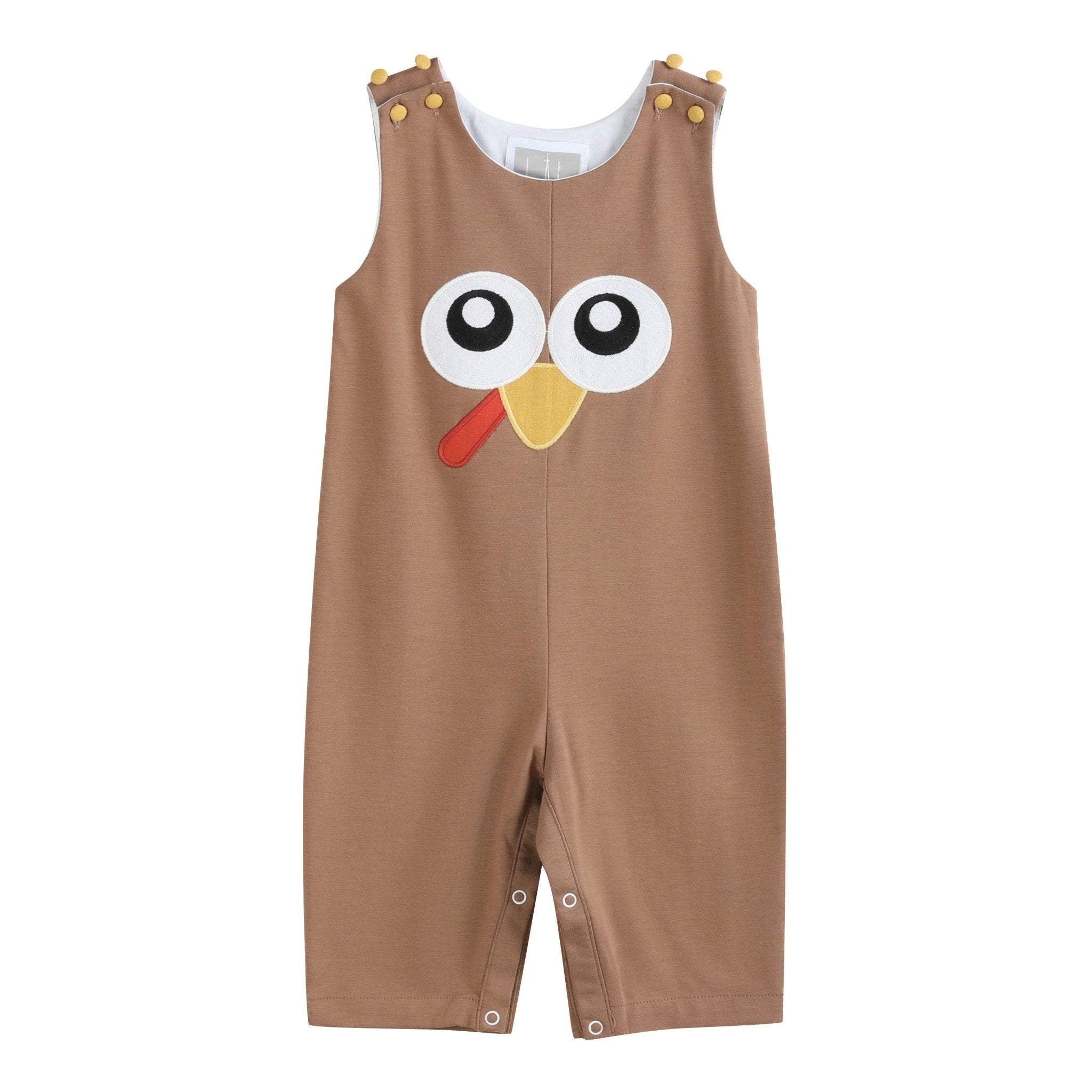 Brown Turkey Face Overalls
