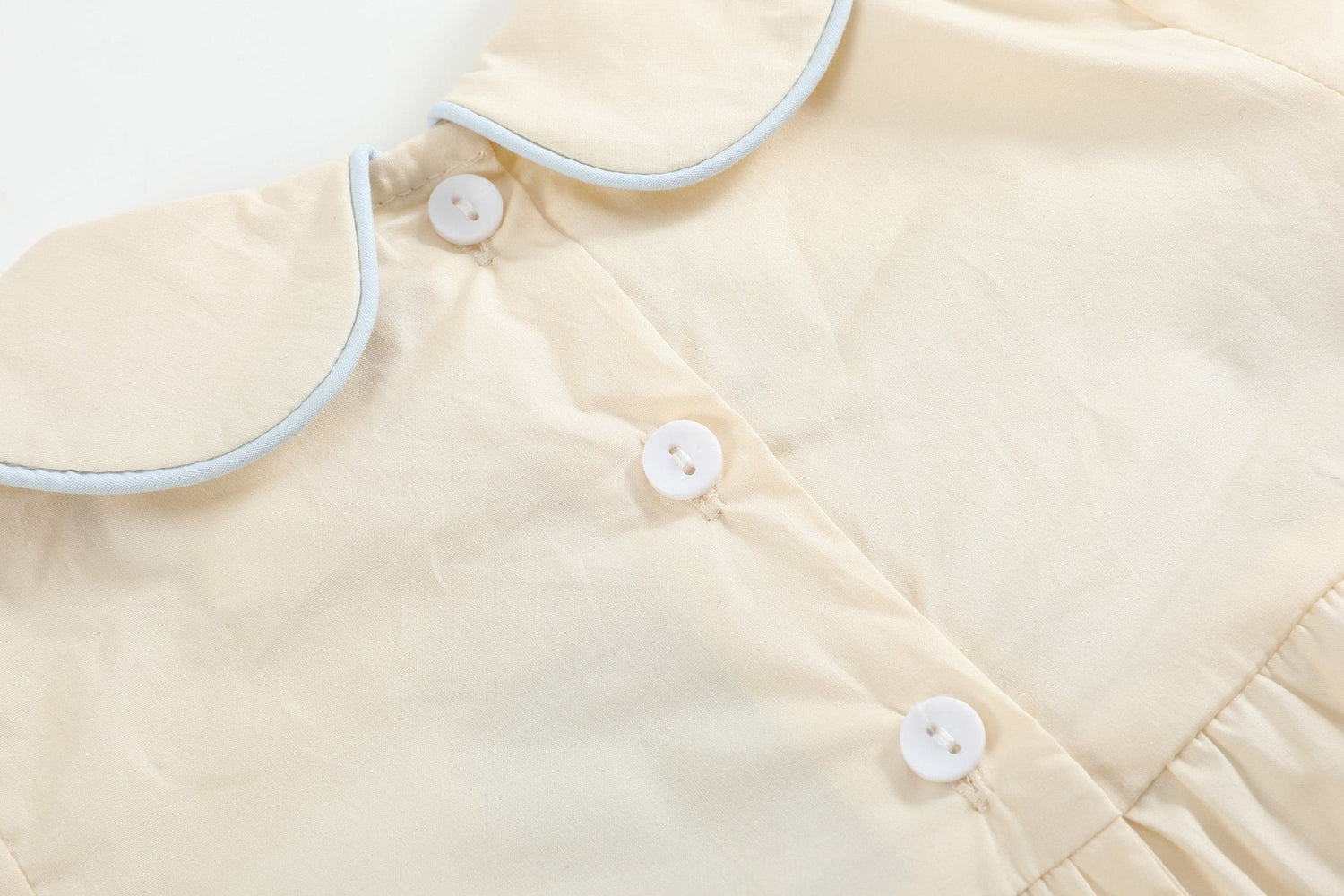 Buttercream Yellow Whale Smocked Collared Romper