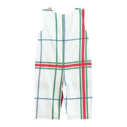 Christmas Plaid Smocked Longall