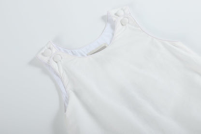 Classic White Bubble Romper