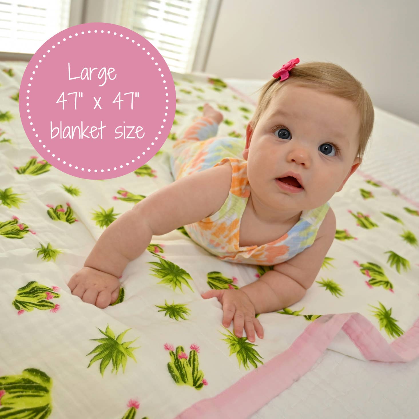 Stuck On You  - Bamboo Succulent Baby Toddler Quilt