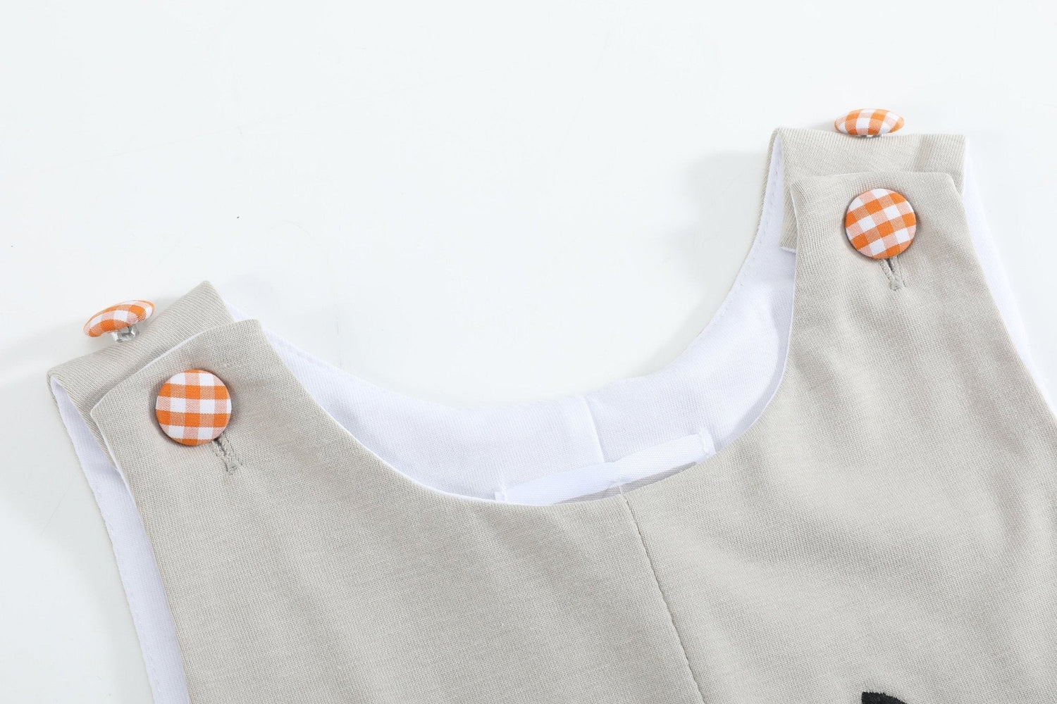 Gray Boo Applique Longalls