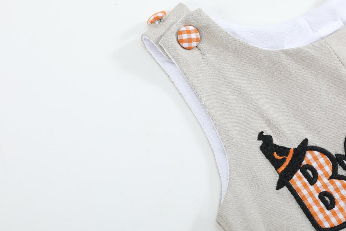 Gray Boo Applique Longall