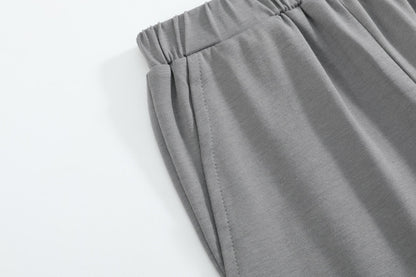 Gray Boo Applique Shirt and Pants Set
