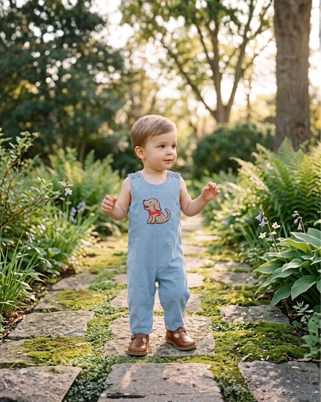 Heirloom Blue Puppy Dog Longall