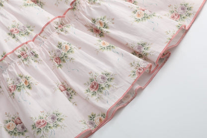 Heirloom Custom Rose Layered Ruffle Dress