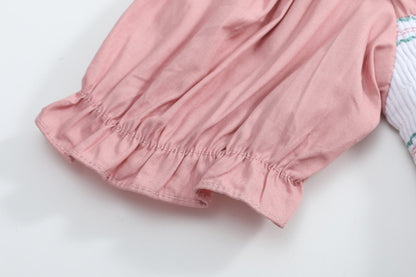 Heirloom Rose Ruffle Smocked Dress