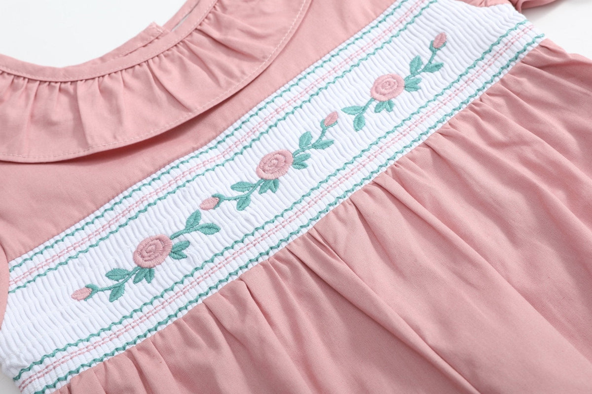 Heirloom Rose Ruffle Smocked Playsuit