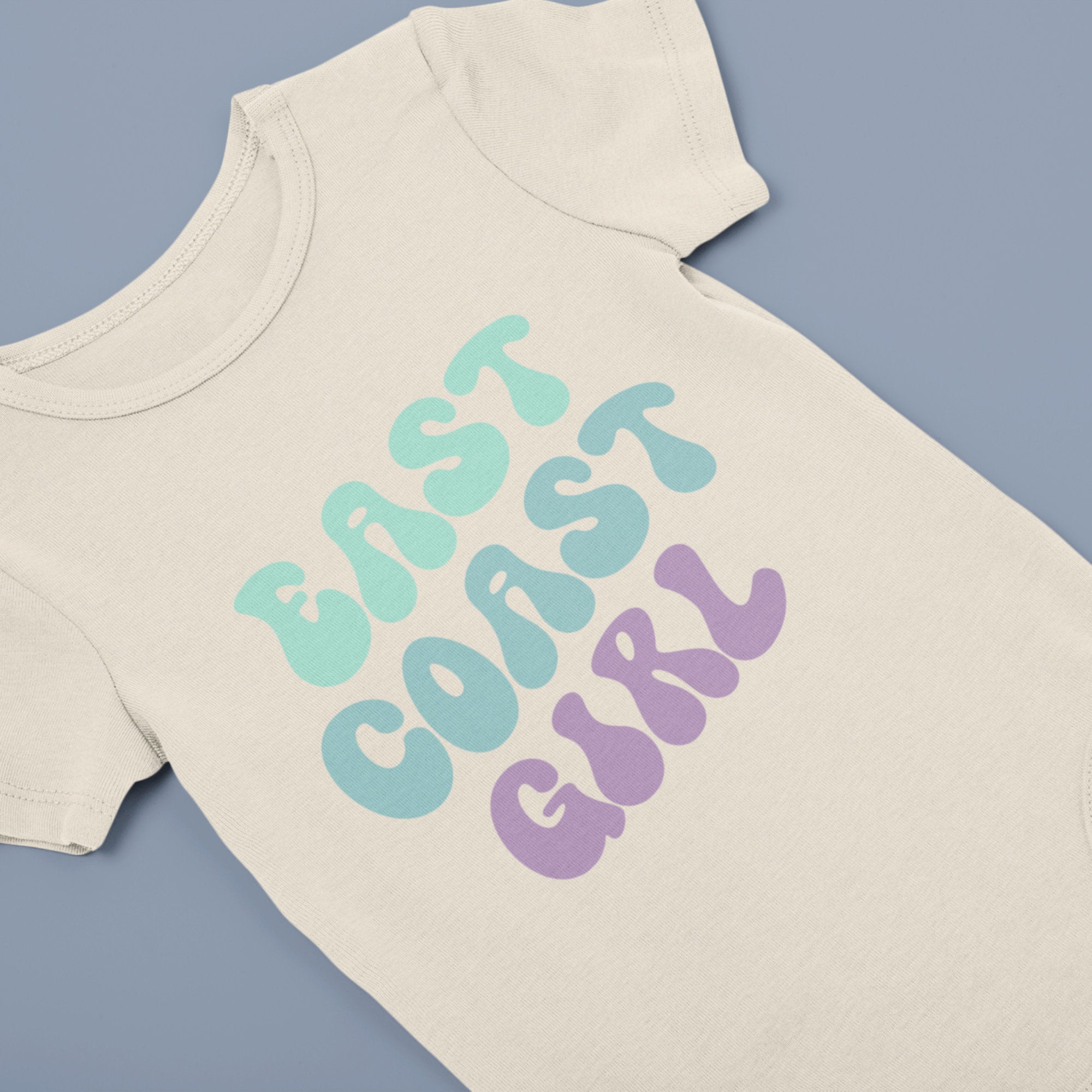 Toddler T-shirt - East Coast Girl Retro Shirt - Retro Natural Infant, Toddler &amp; Youth Tee - Gathering Littles