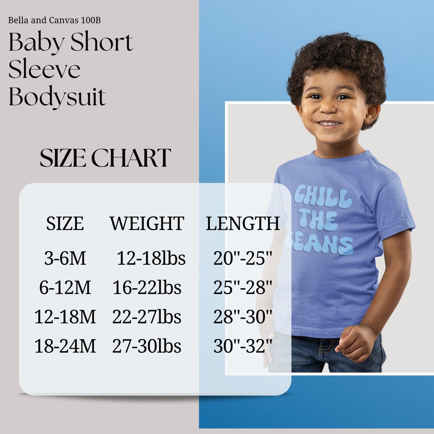 Chill the Beans Bluey-Inspired Shirt, Funny Baby Onesie, Cute Toddler Retro Shirt - Retro Natural Infant, Toddler &amp; Youth Tee - Gathering Littles