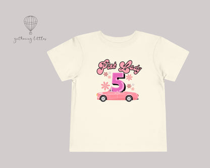 Girls 5th Birthday Shirt | Pink Ladies T-shirt | Grease T-shirt | Girls Movie Tee | 1950&