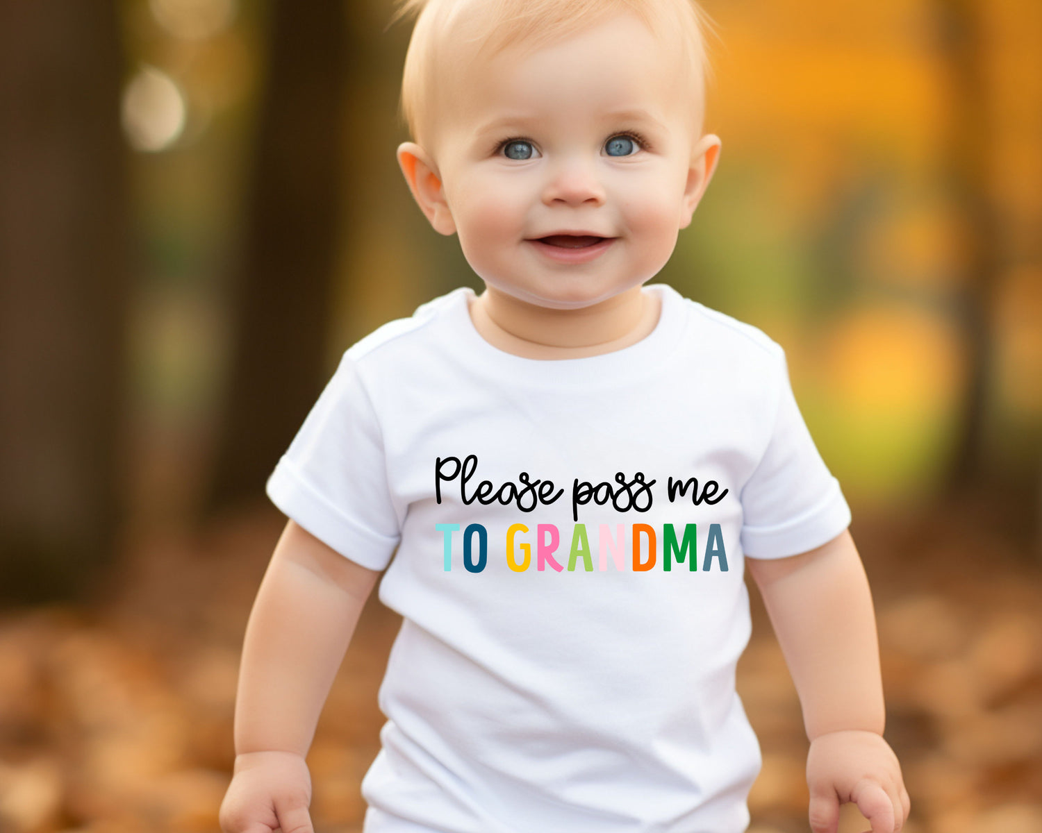 Pass Me To Grandma Baby Onesie® - Funny Unisex Bodysuit - Cute Baby Gift - Mother&