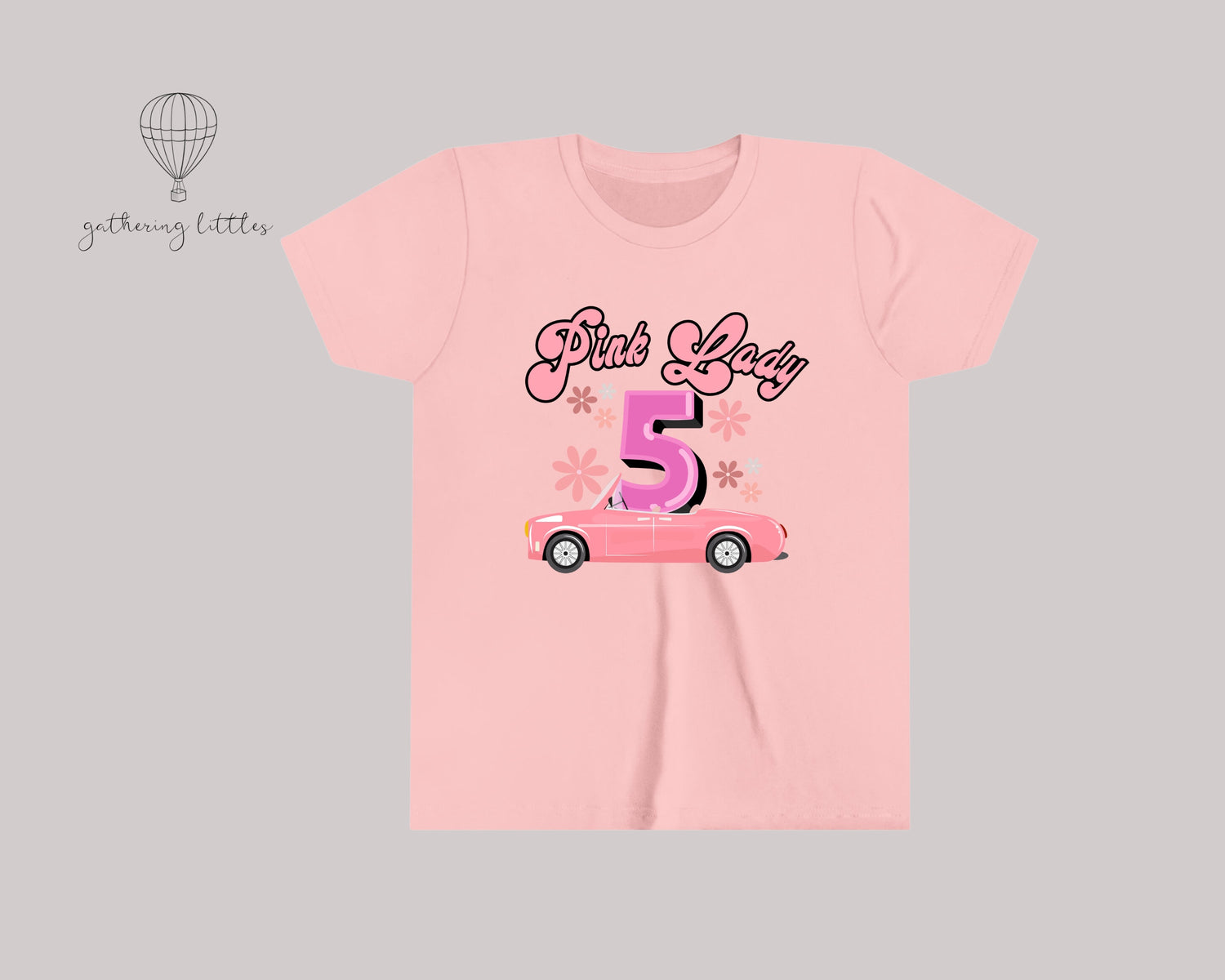 Girls 5th Birthday Shirt | Pink Ladies T-shirt | Grease T-shirt | Girls Movie Tee | 1950&