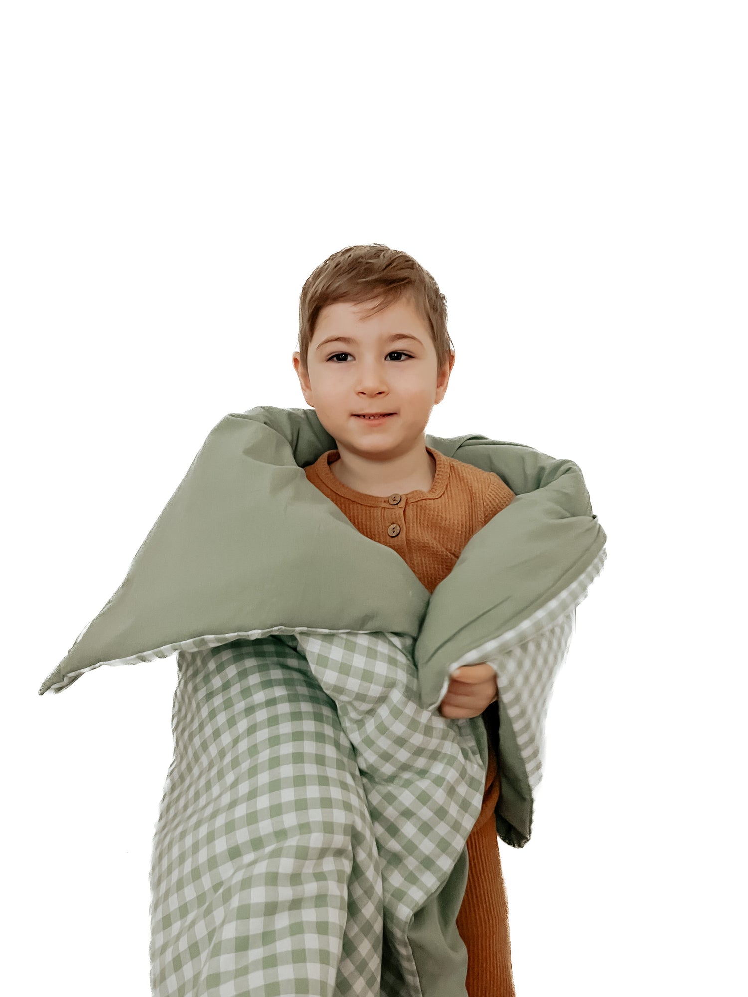 Ivy Gingham Quilted Blanket