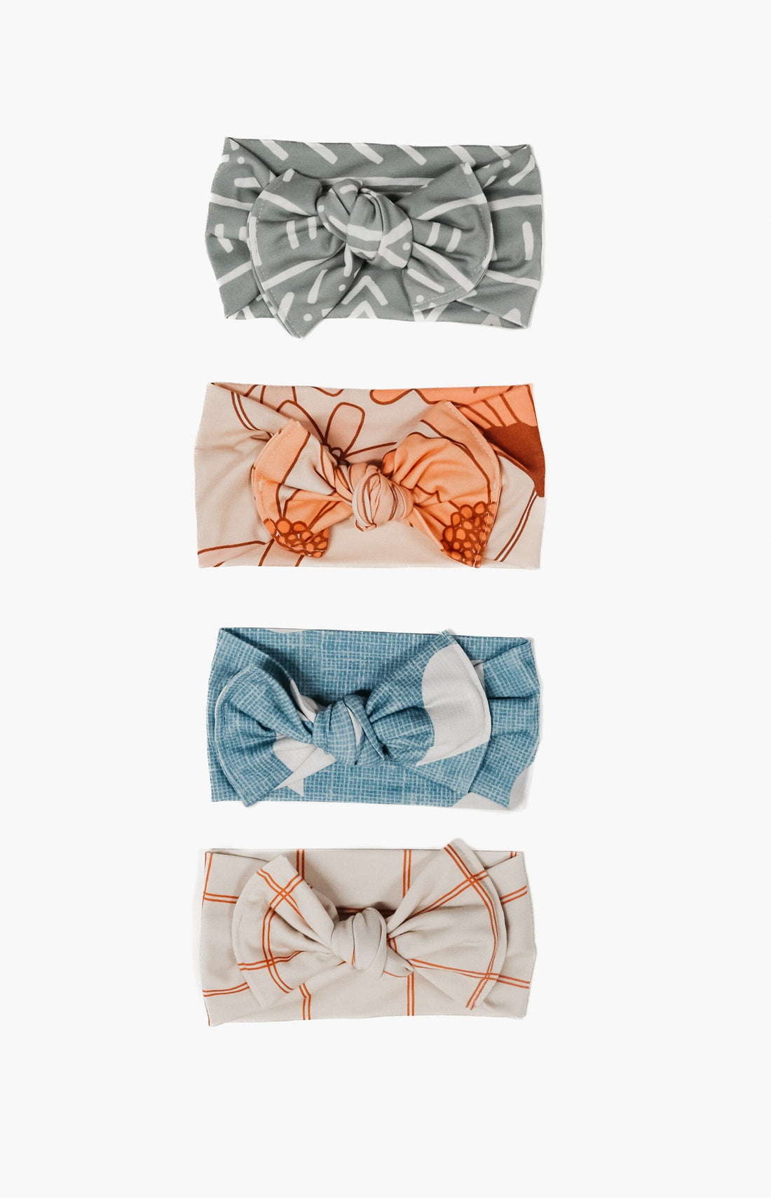 Blue Droplet Bow Headwrap