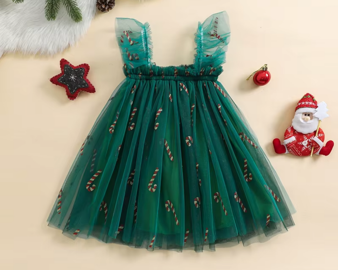 Candy Cane Tulle Dress