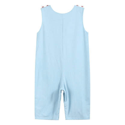 Light Blue Santa Christmas Car Overalls