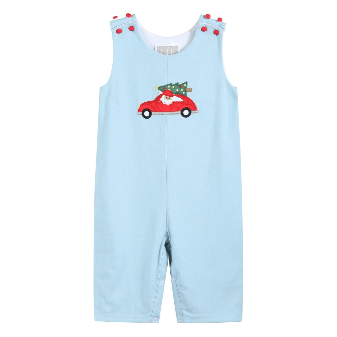 Light Blue Santa Christmas Car Overalls