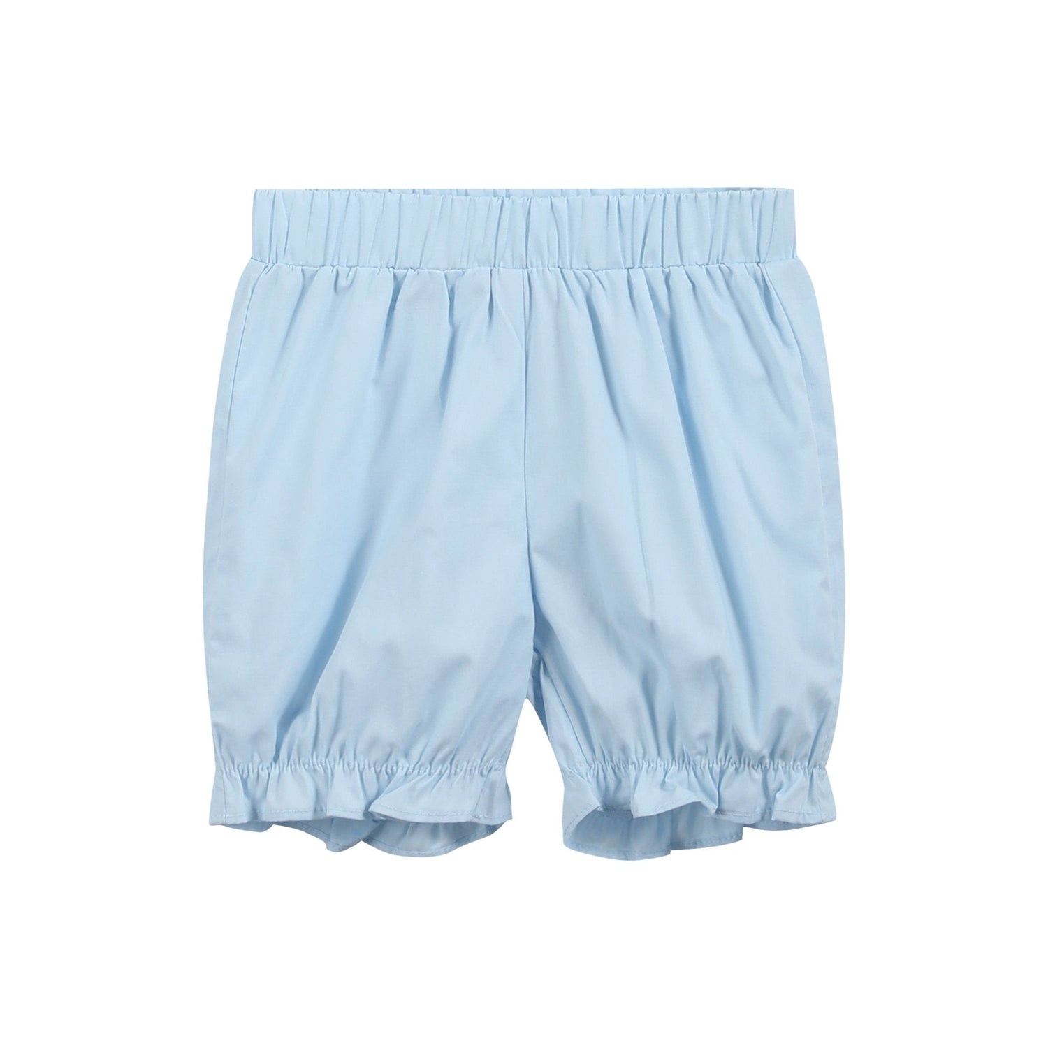 Light Blue Santa Smocked Dress and Bloomers