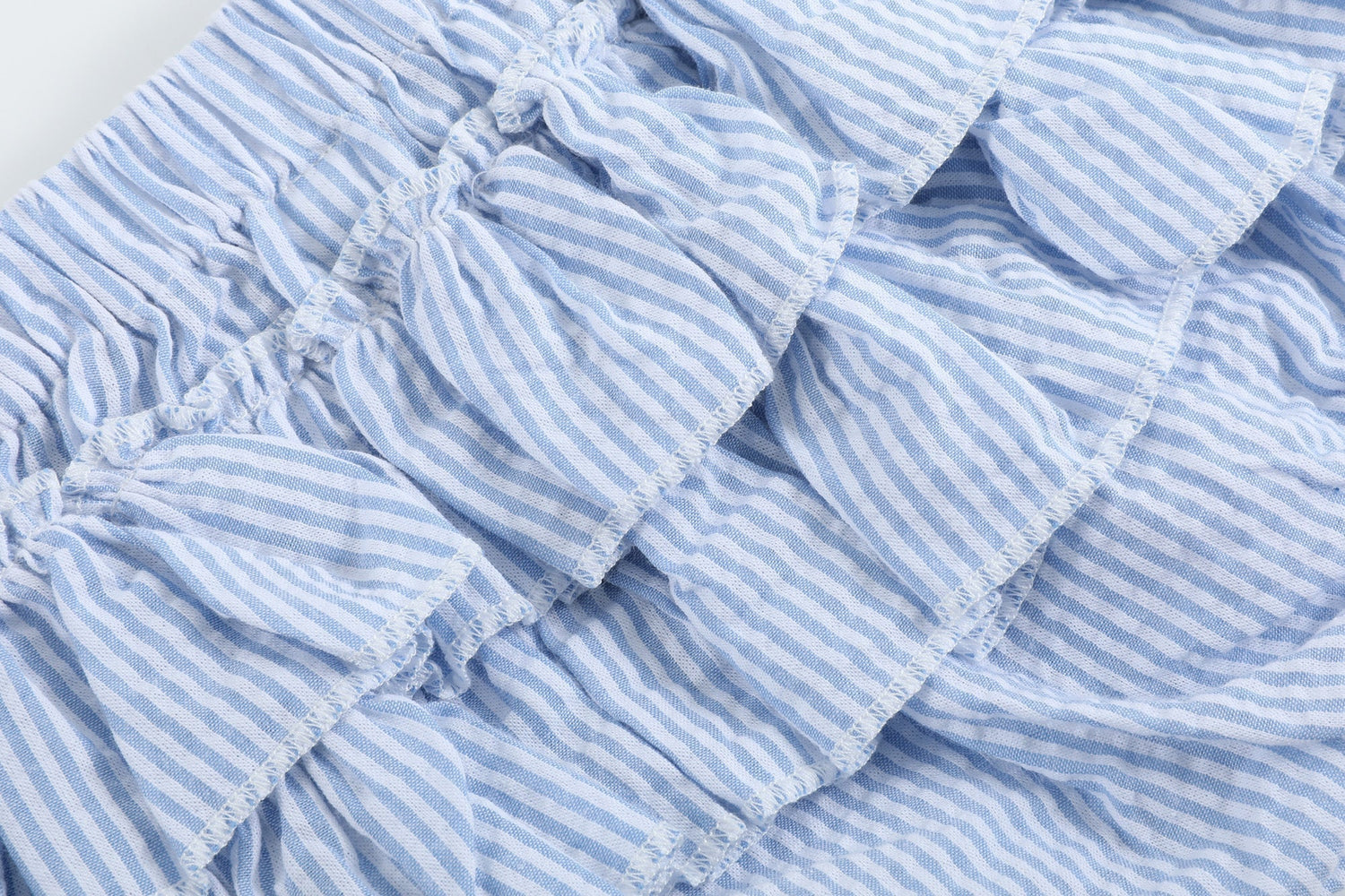 Light Blue Seersucker Turtle 2pc Bloomer Set