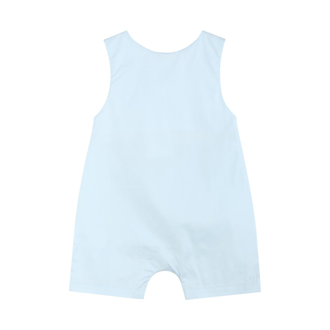 Light Blue USA Flag Smocked Shortalls