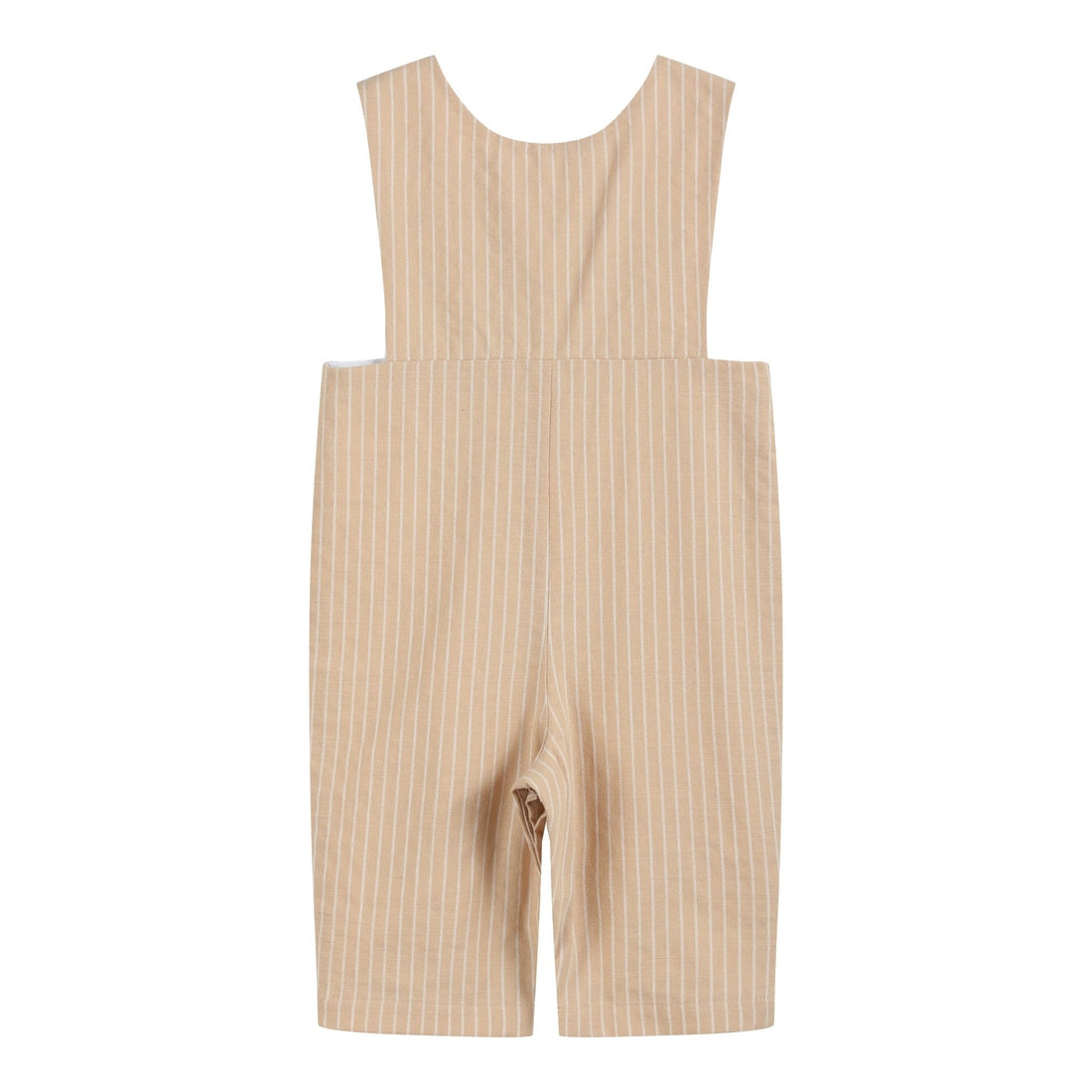 Light Brown Pinstripe Smocked Jon Jons