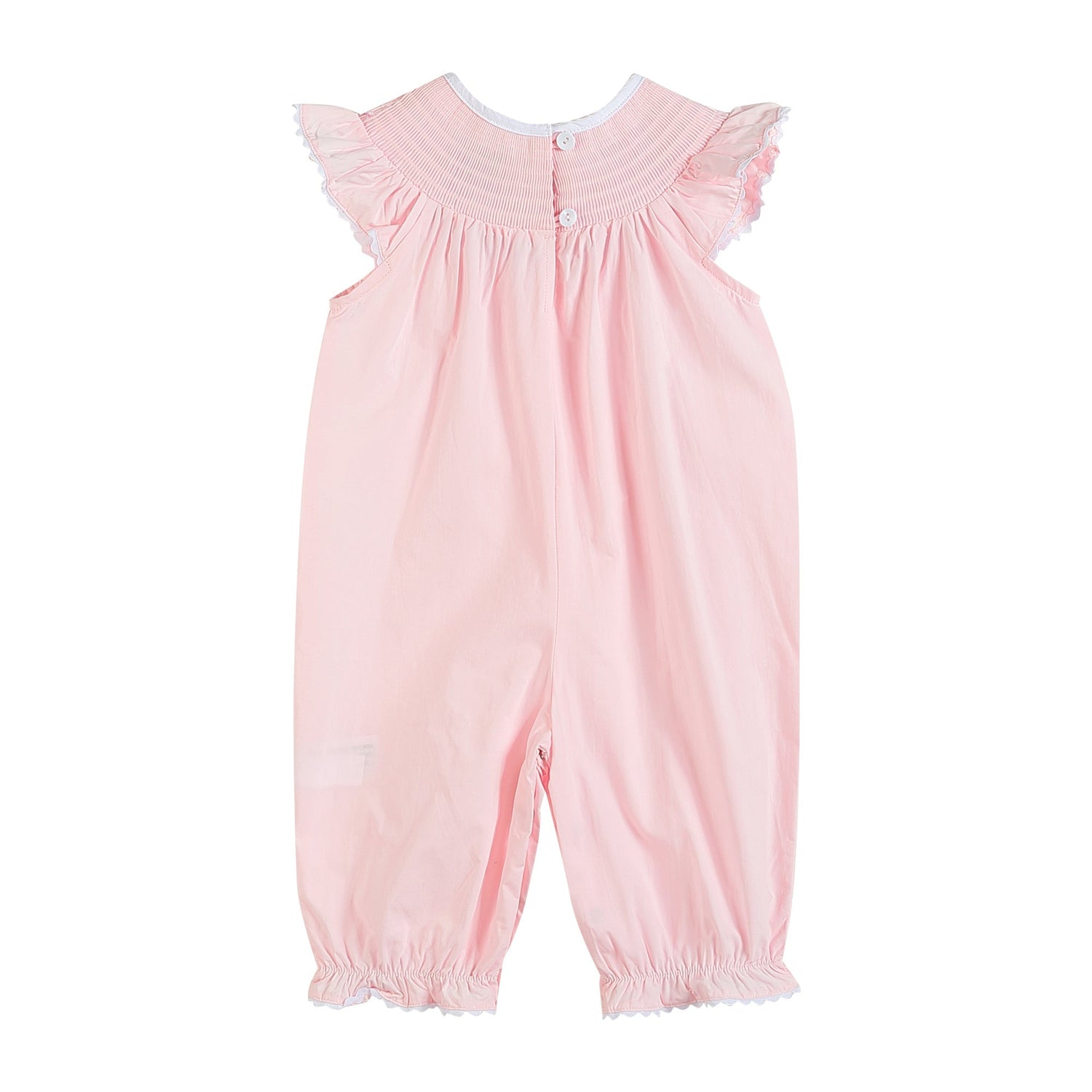 Light Pink Bunny Smocked Romper