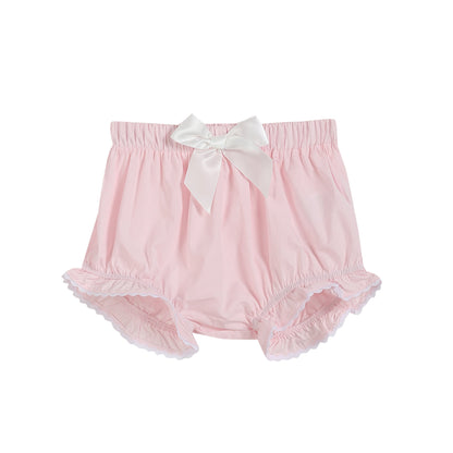 Light Pink Daisy Smocked Top and Bloomer 2 pc set