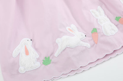 Light Purple Bunny and Flowers Dress