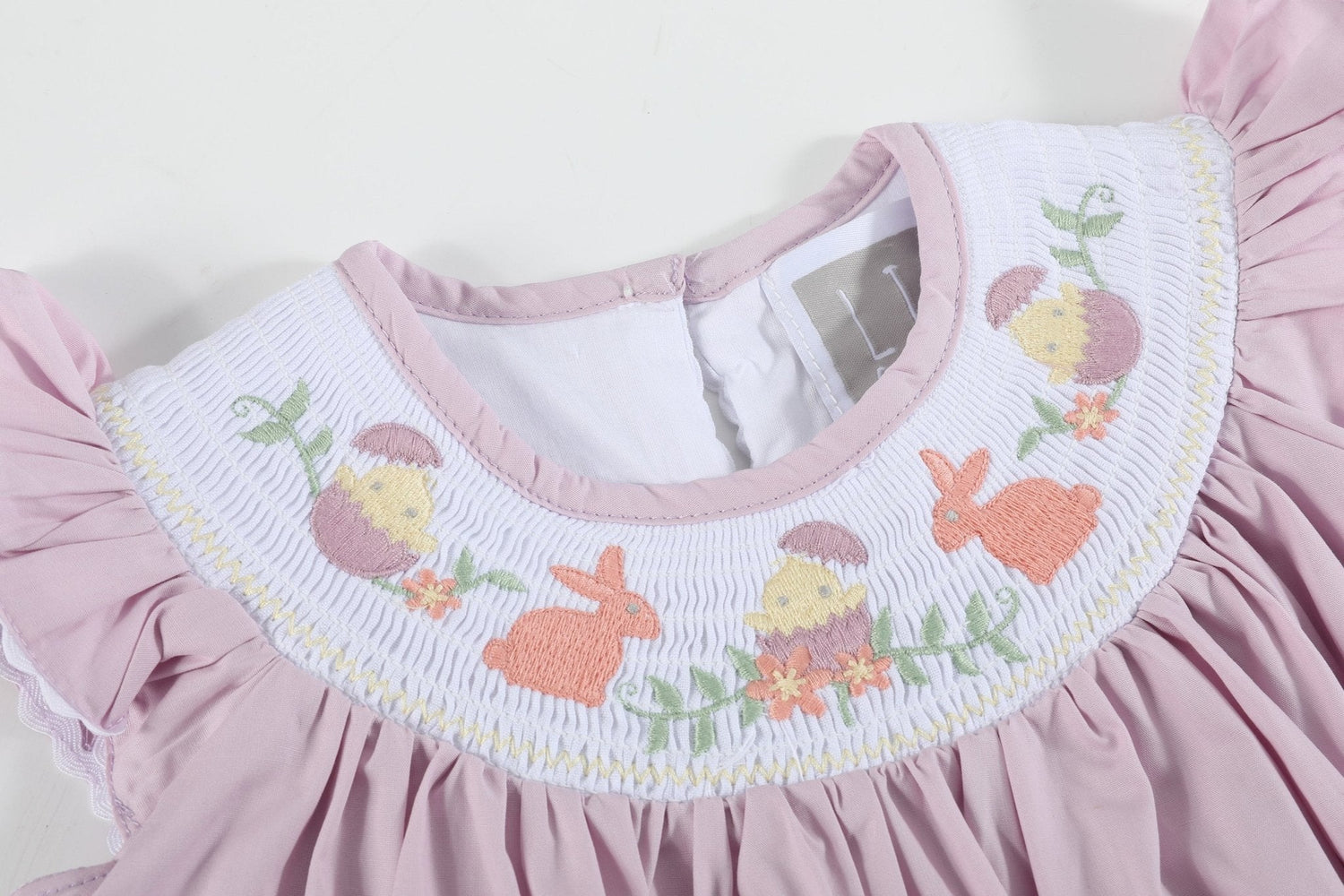 Light Purple Smocked Bishop Dress