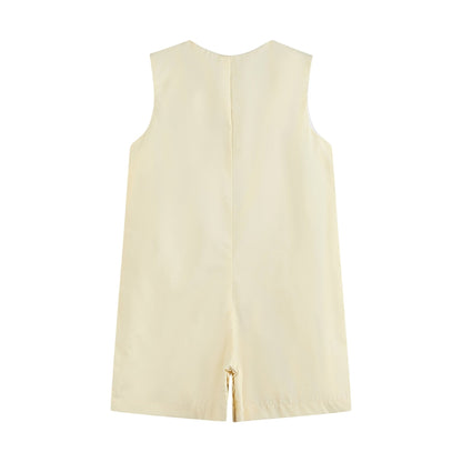 Light Yellow Bunny Shortalls
