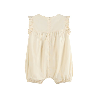 Light Yellow Ruffle Jumper Romper